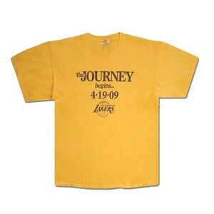 Los Angeles Lakers the Journey begins 4.19.09 vintage t-shirt